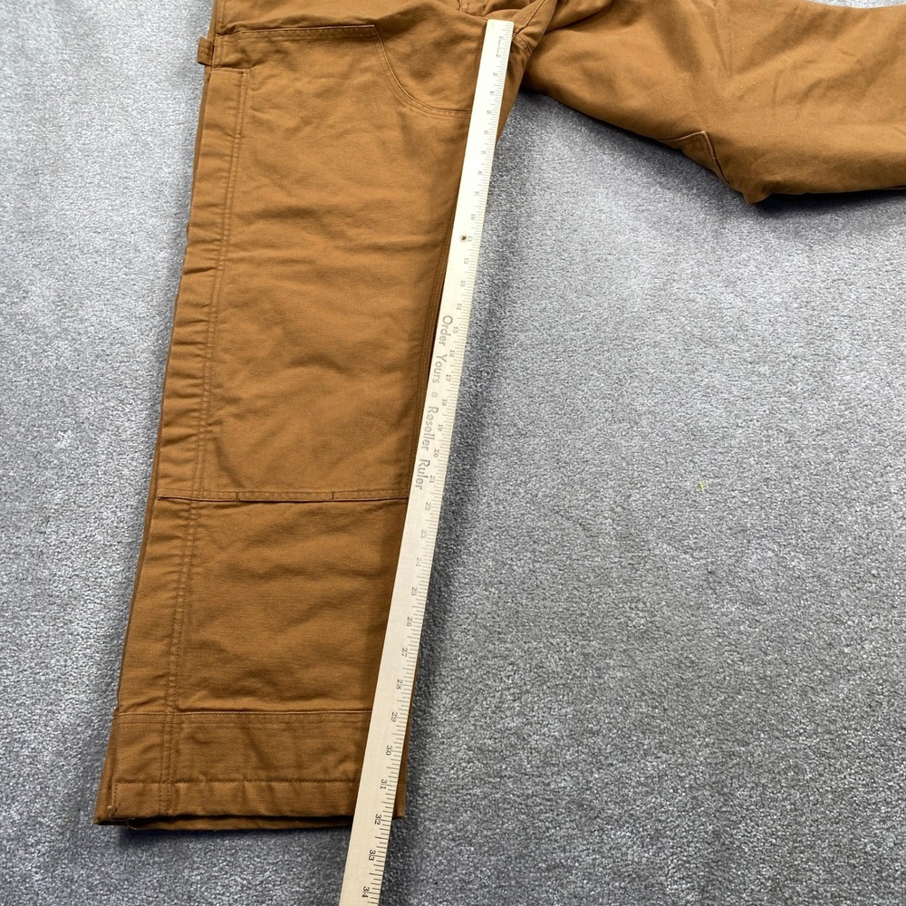Carhartt Insulated Work Pants Mens M Brown Loose Fit Duck Canvas 0B5471-BRN - Picture 5 of 9